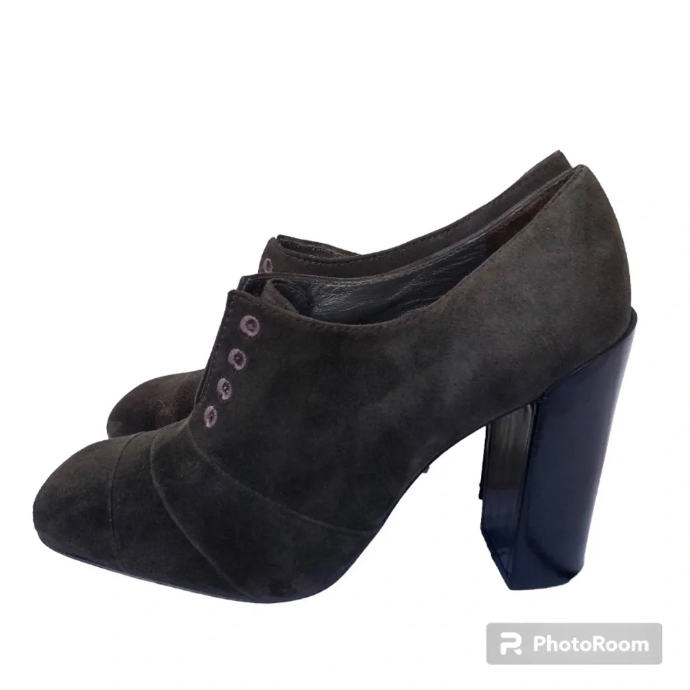 Tory Burch Pumps Stella Oxford Smoke Suede Leather